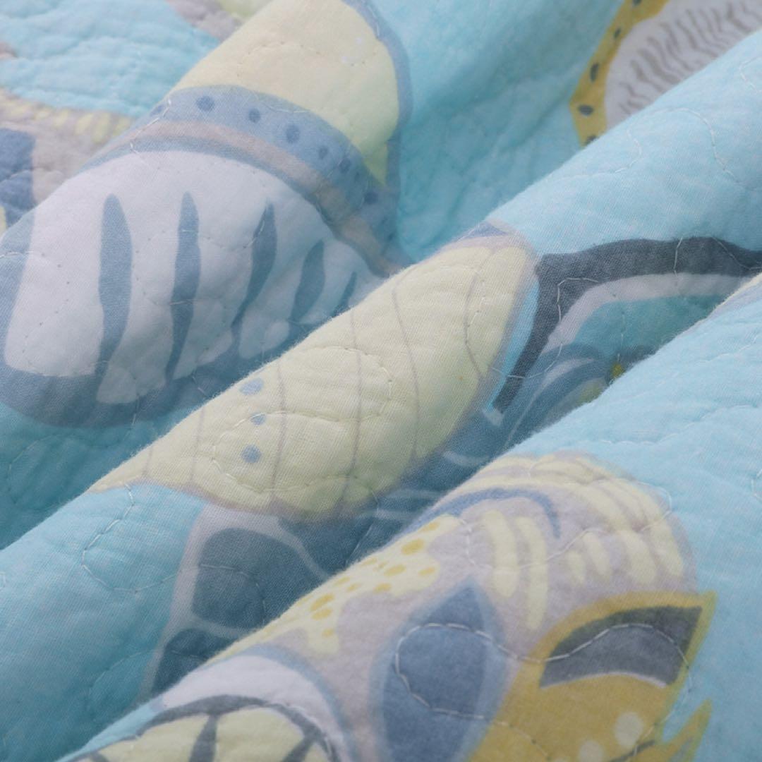 キルトベッドカバー3点セット綿マルチカバー キルティング 061