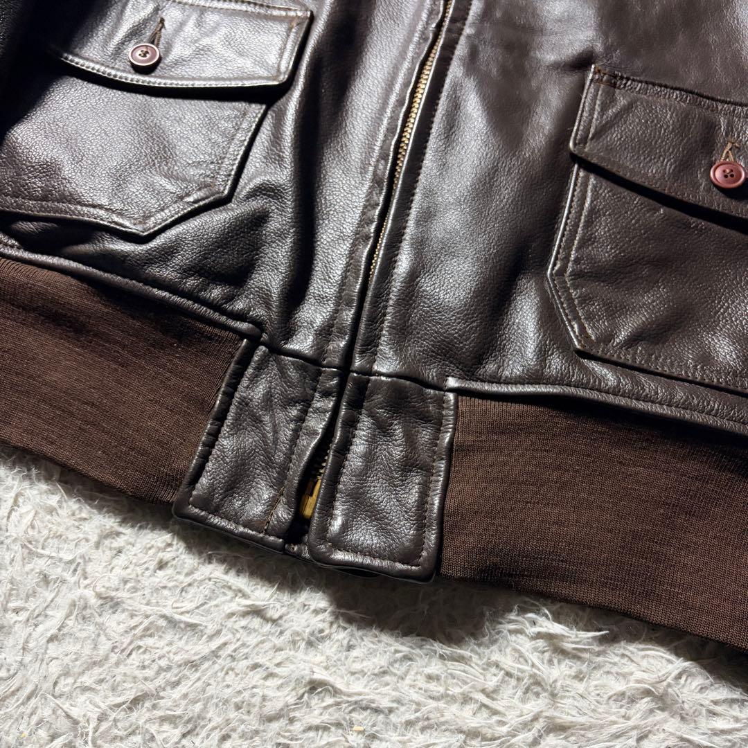 【雰囲気抜群】BRILL BROS フライトジャケット　 G-1 本革　44