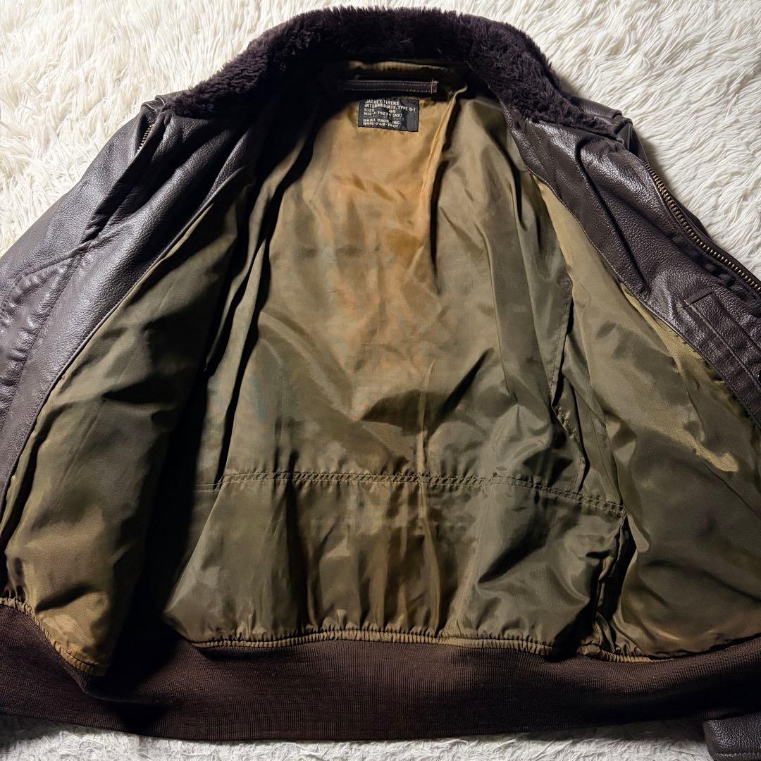 【雰囲気抜群】BRILL BROS フライトジャケット　 G-1 本革　44