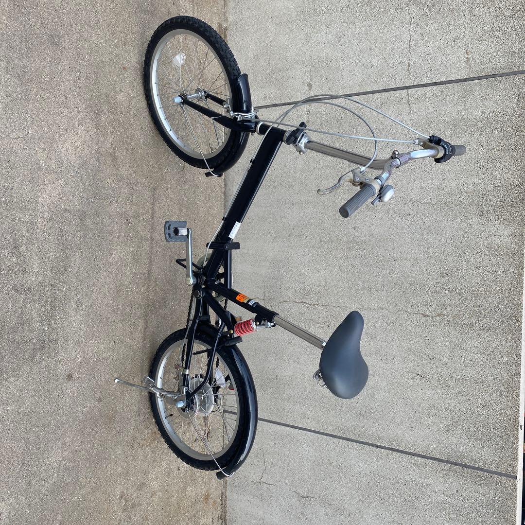 折りたたみ自転車 Shimano 6段変速 黒