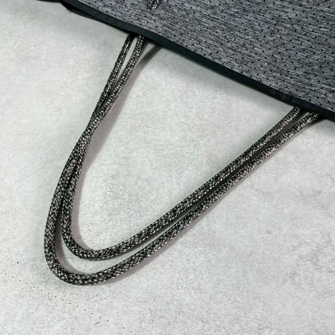 ステイトオブエスケープ トートバッグ フェードデニム 大容量 ポーチ付 グレー