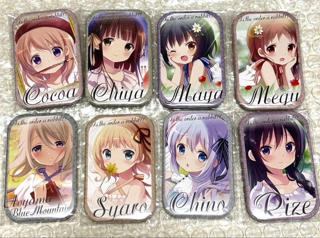 ご注文はうさぎですか？ トレーディングスクエア缶バッジ コンプセット