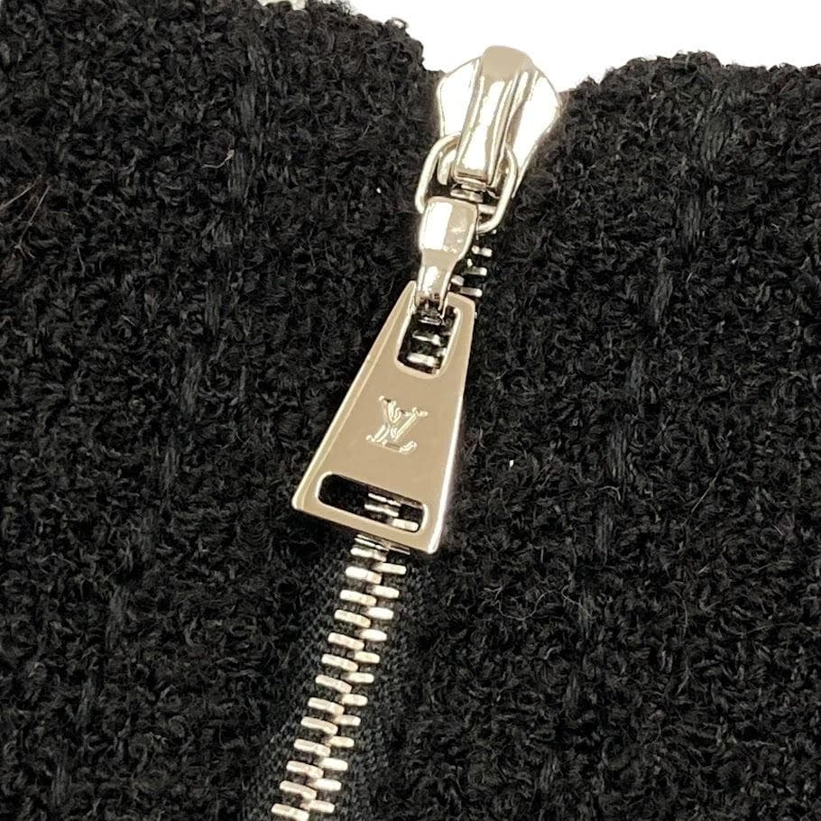 ☆ルイヴィトン フレアスカート ブラック RW142A アルパカ混 ウール