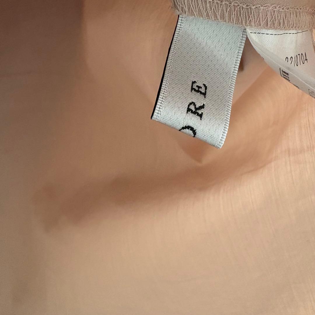 アドーア　半袖　フリル　ブラウス　トップス　カットソー