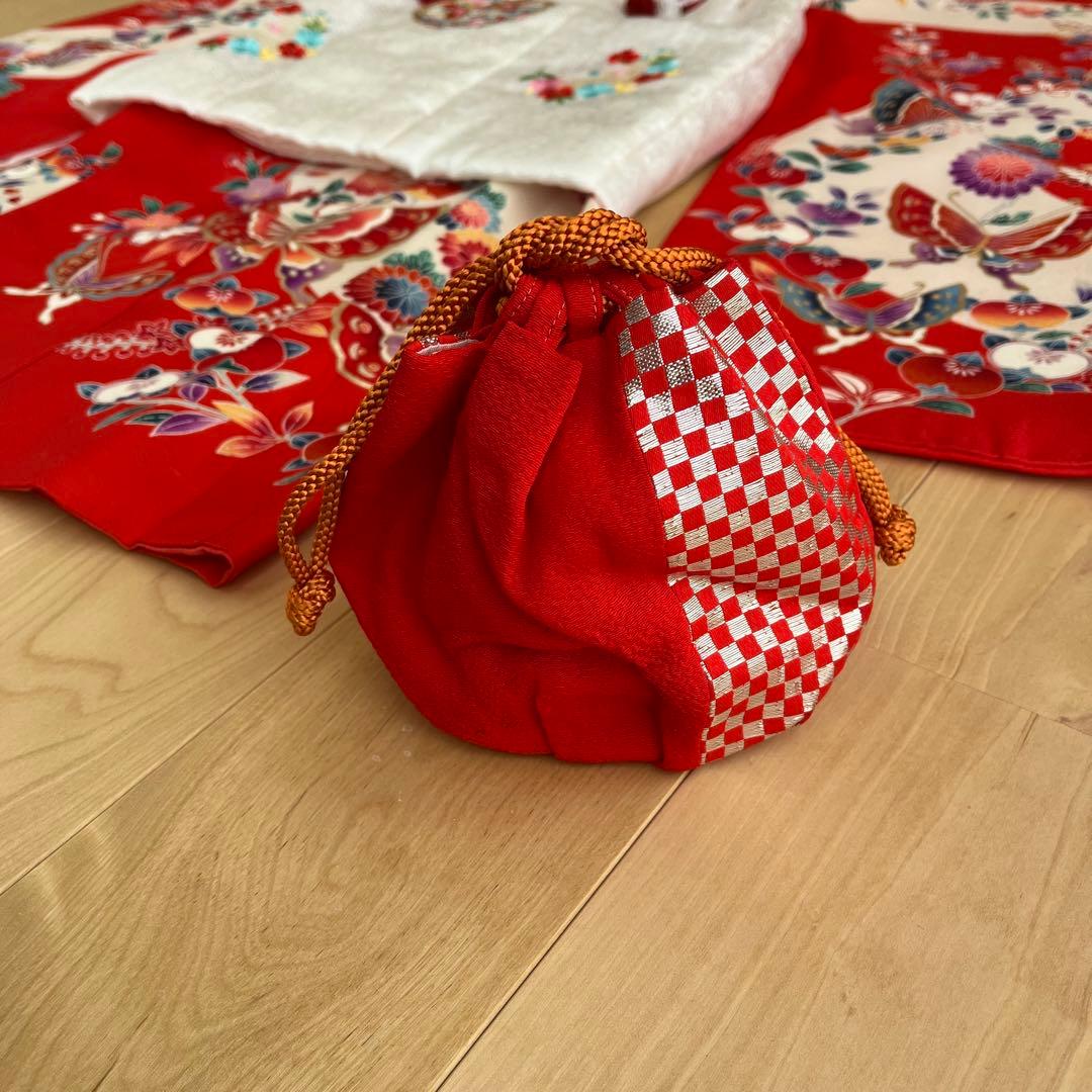 着物　被布　セット　正絹　七五三　三歳　女の子