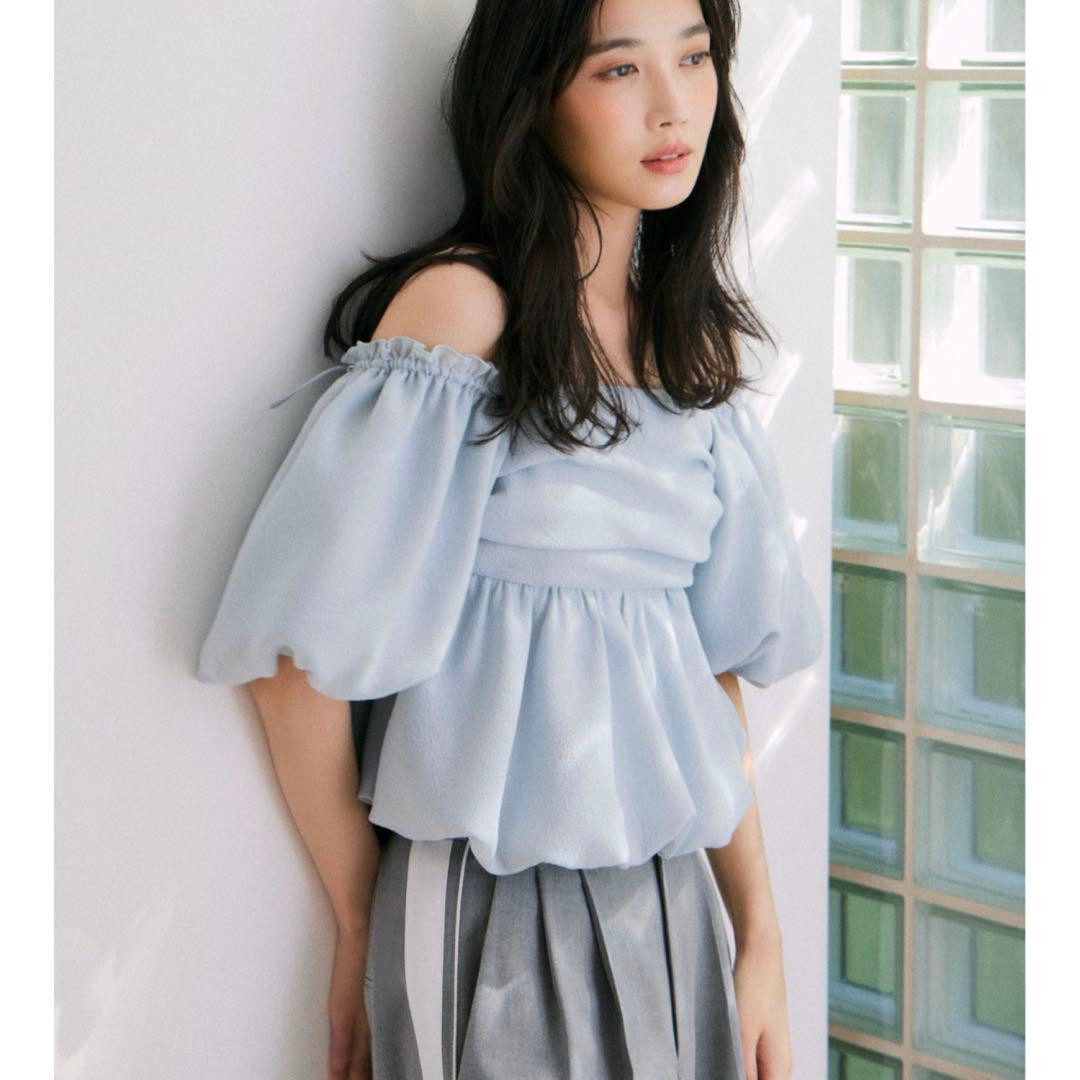 FRAY I.D フレイアイディー 3wayオフショルパフスリーブブラウス