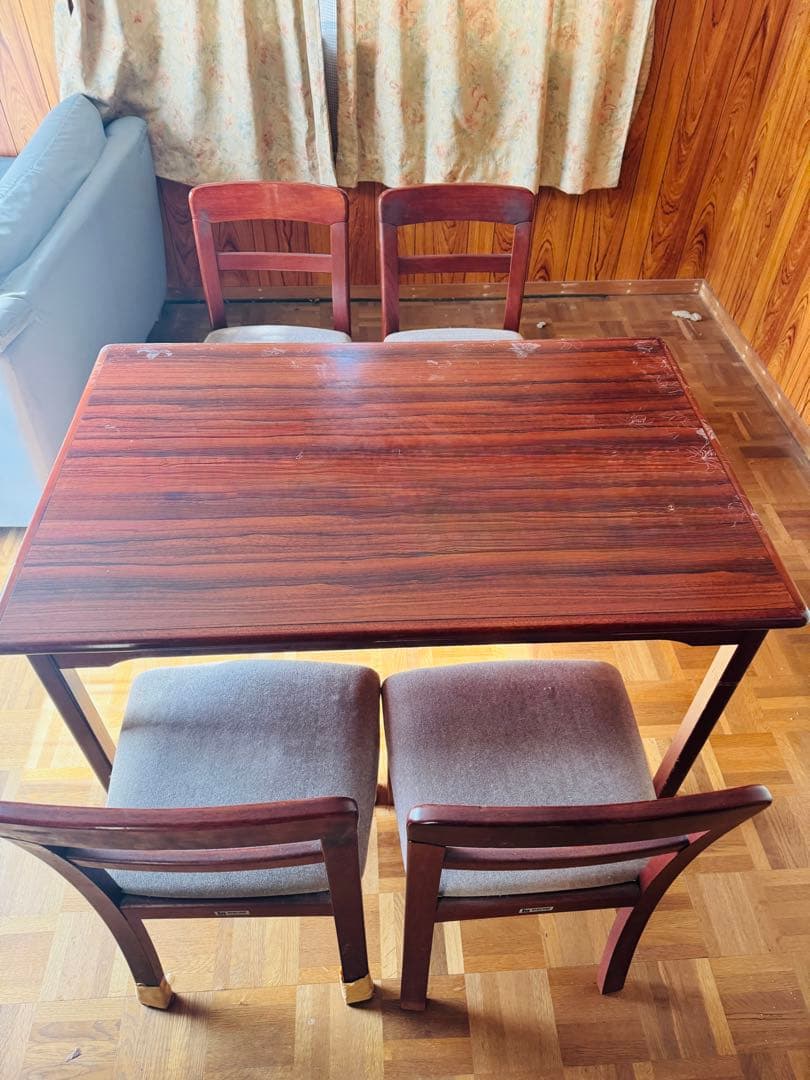 福岡発 マルニ木工 maruni ダイニングテーブル チェア4脚セット食卓椅子