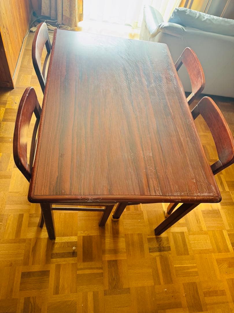 福岡発 マルニ木工 maruni ダイニングテーブル チェア4脚セット食卓椅子