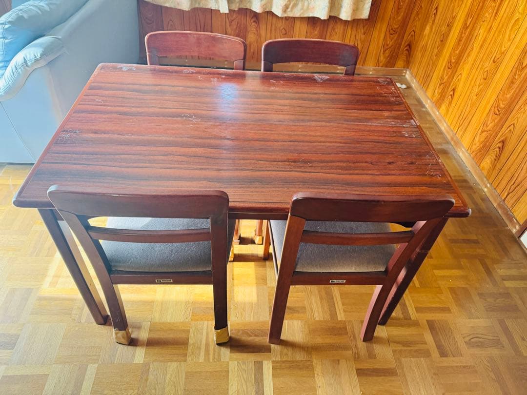 福岡発 マルニ木工 maruni ダイニングテーブル チェア4脚セット食卓椅子