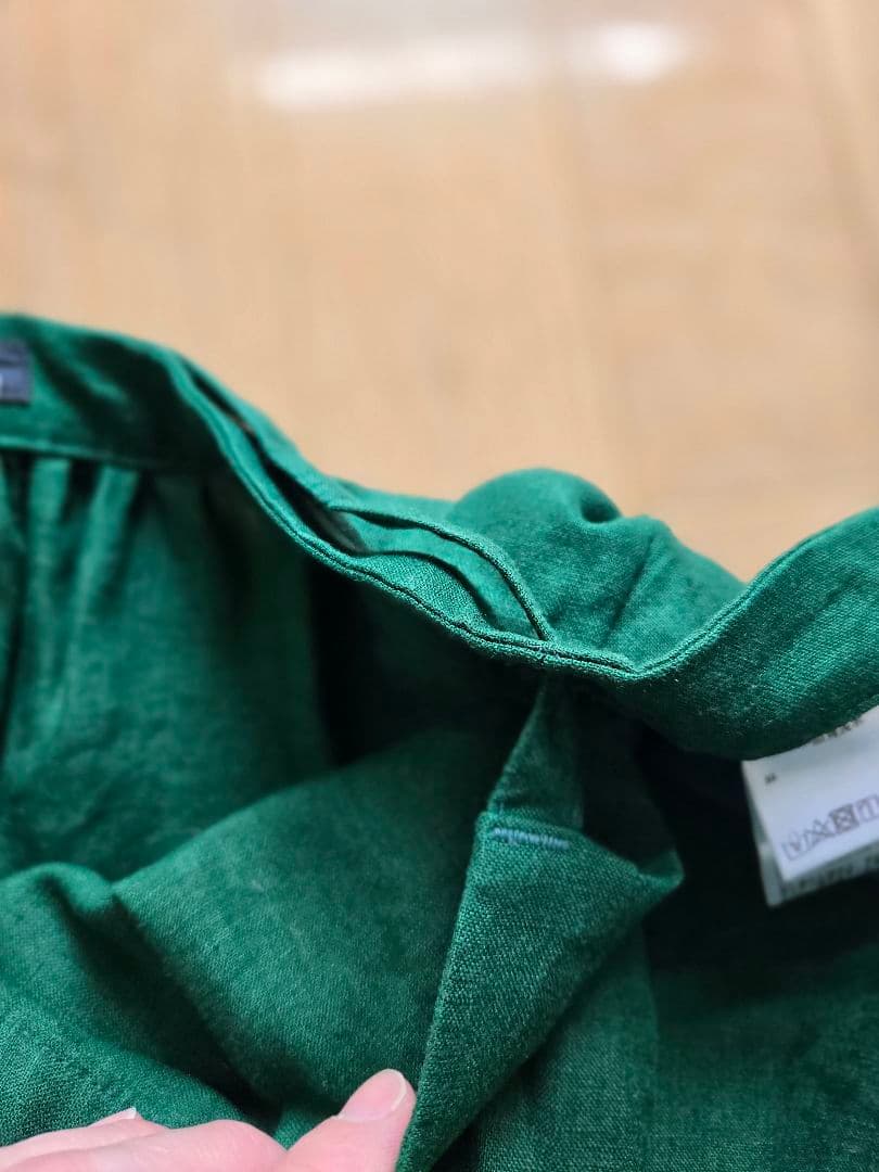 美品！　Pallas Palece　巻きスカート　リネン　グリーン　日本製