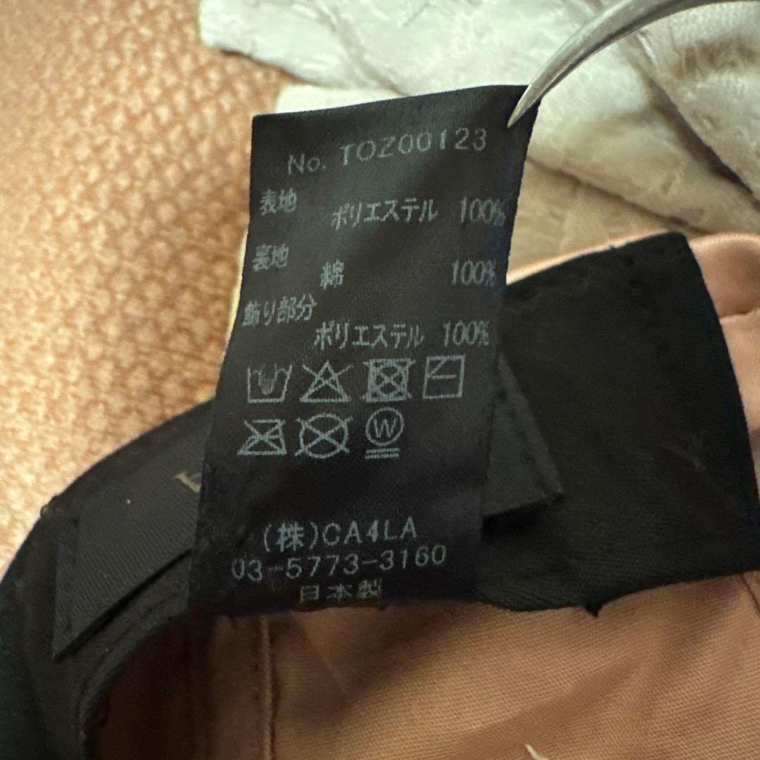 C4LA ピンク サテンキャップ HILDA 3