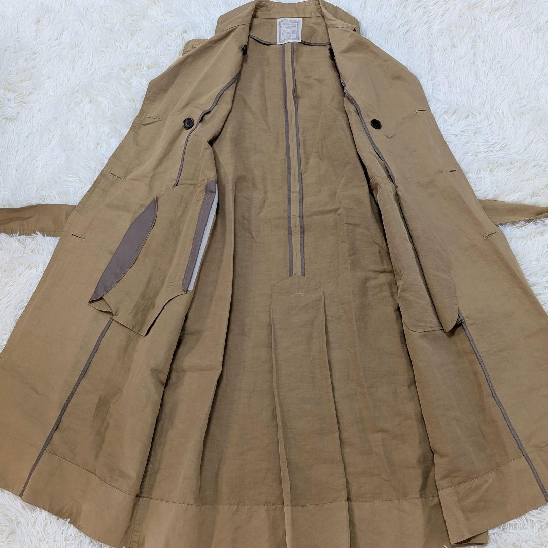 ビアズリー　ユルトレンチコート　キャメル　フリーサイズ