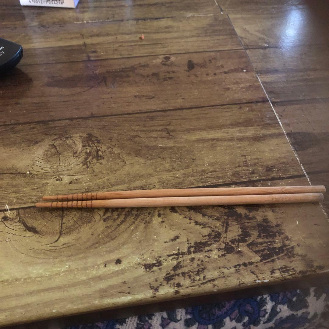 朝ごはん食べた箸