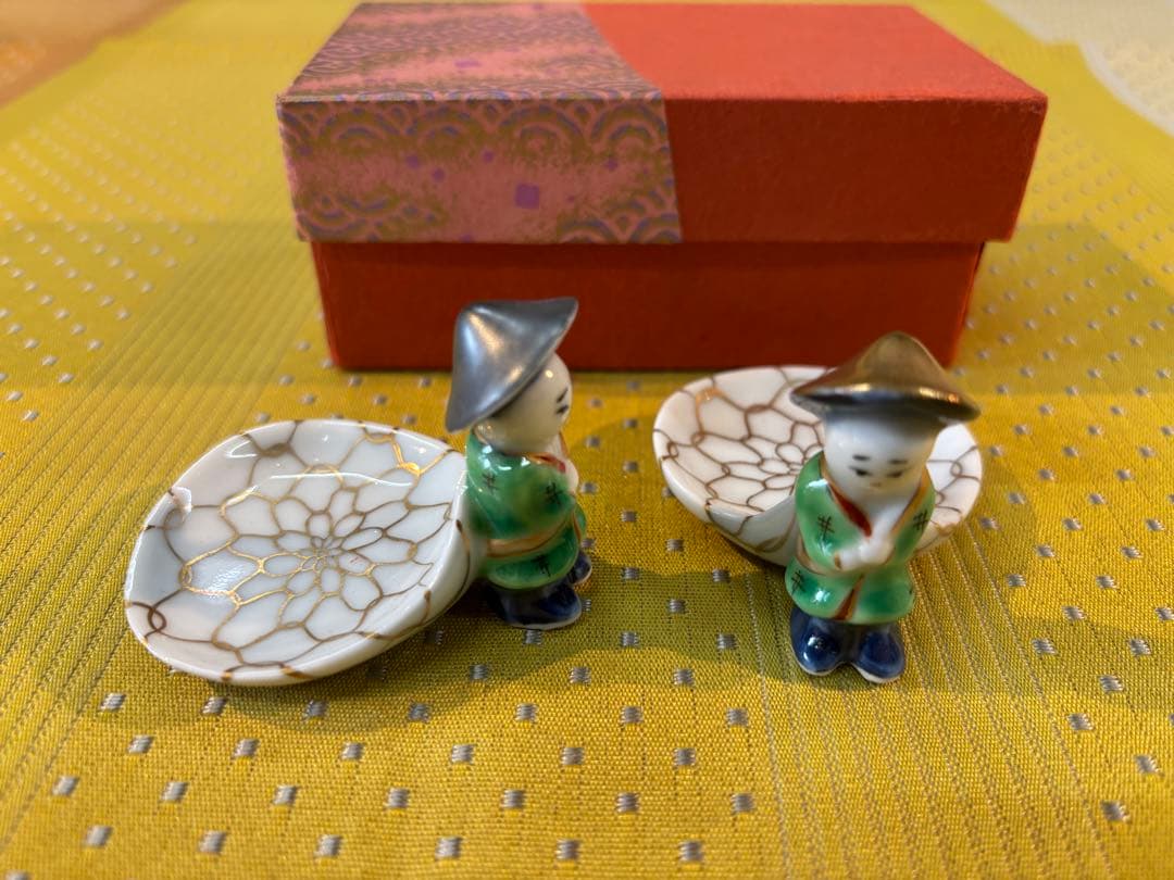 京焼清水焼 網小僧珍味入れ（ペア組み）