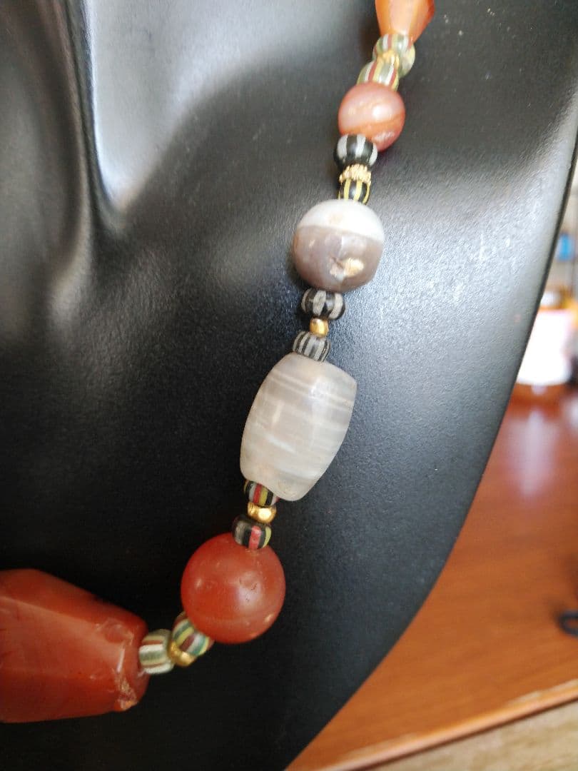 Antique品、ネックレス、アンティークジュエリー、カーネリアン