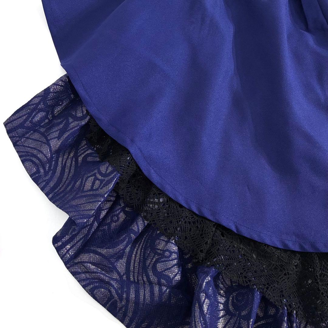 希少 キューティーフラッシュ QutieFrash ラップスカート 和柄 ブルー