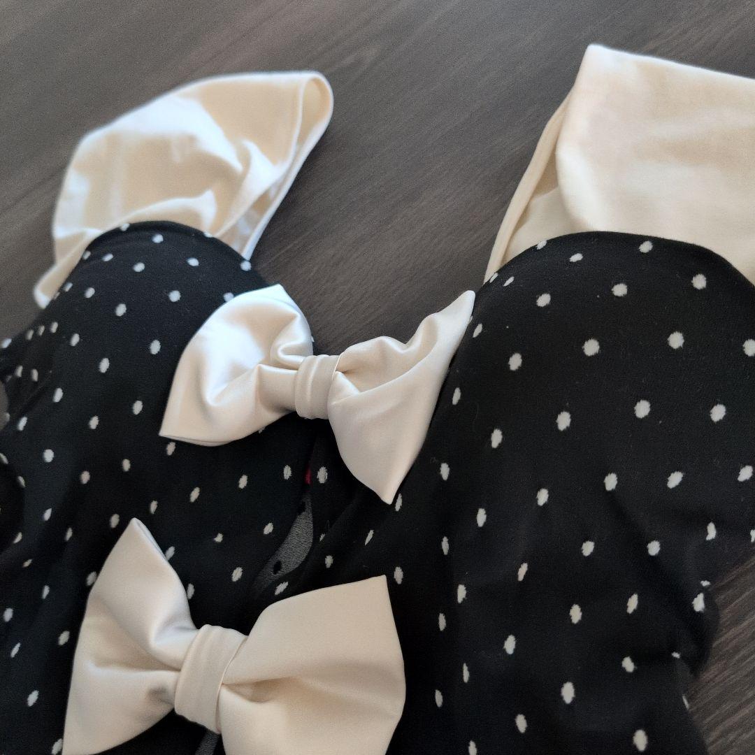 Wolford×VALENTINOコラボ ドット柄ボディスーツ S