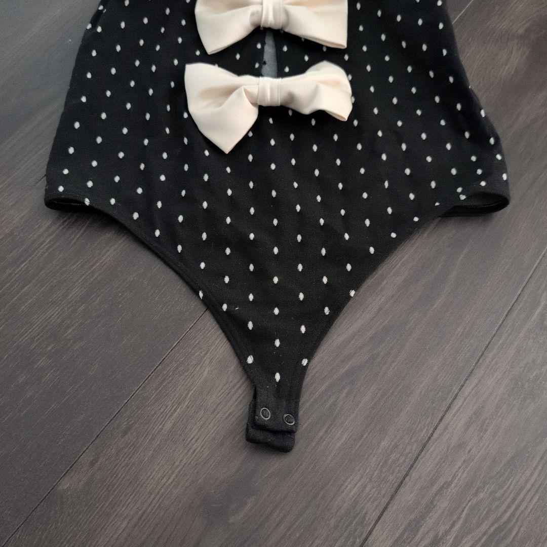 Wolford×VALENTINOコラボ ドット柄ボディスーツ S
