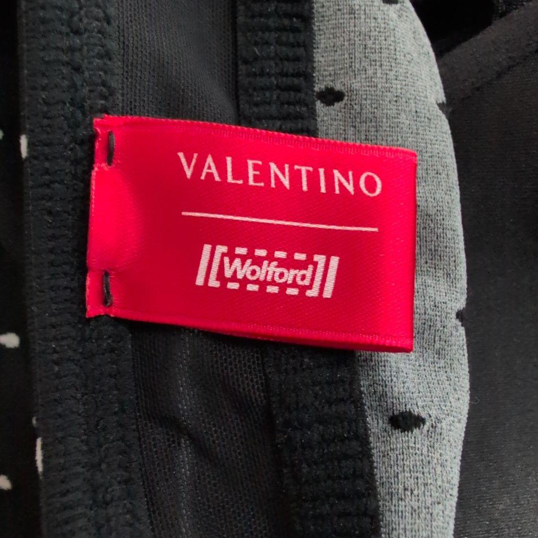 Wolford×VALENTINOコラボ ドット柄ボディスーツ S