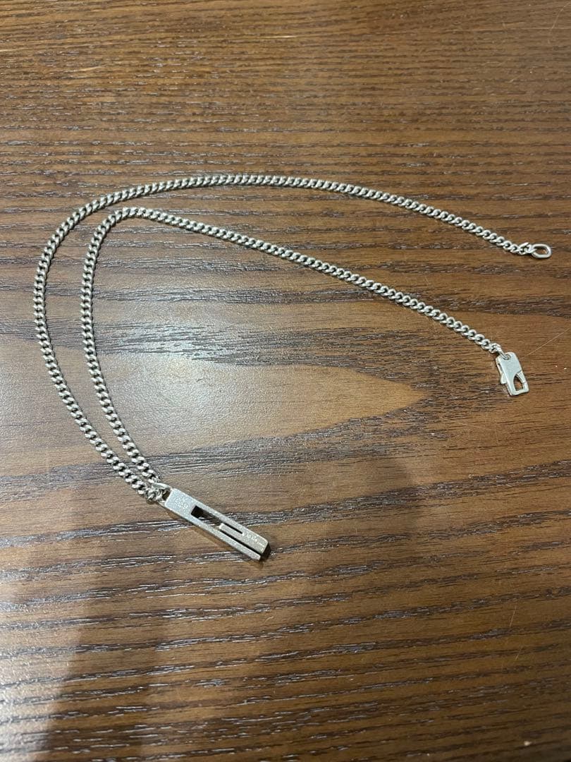 GUCCI シルバーダブルチェーンネックレス