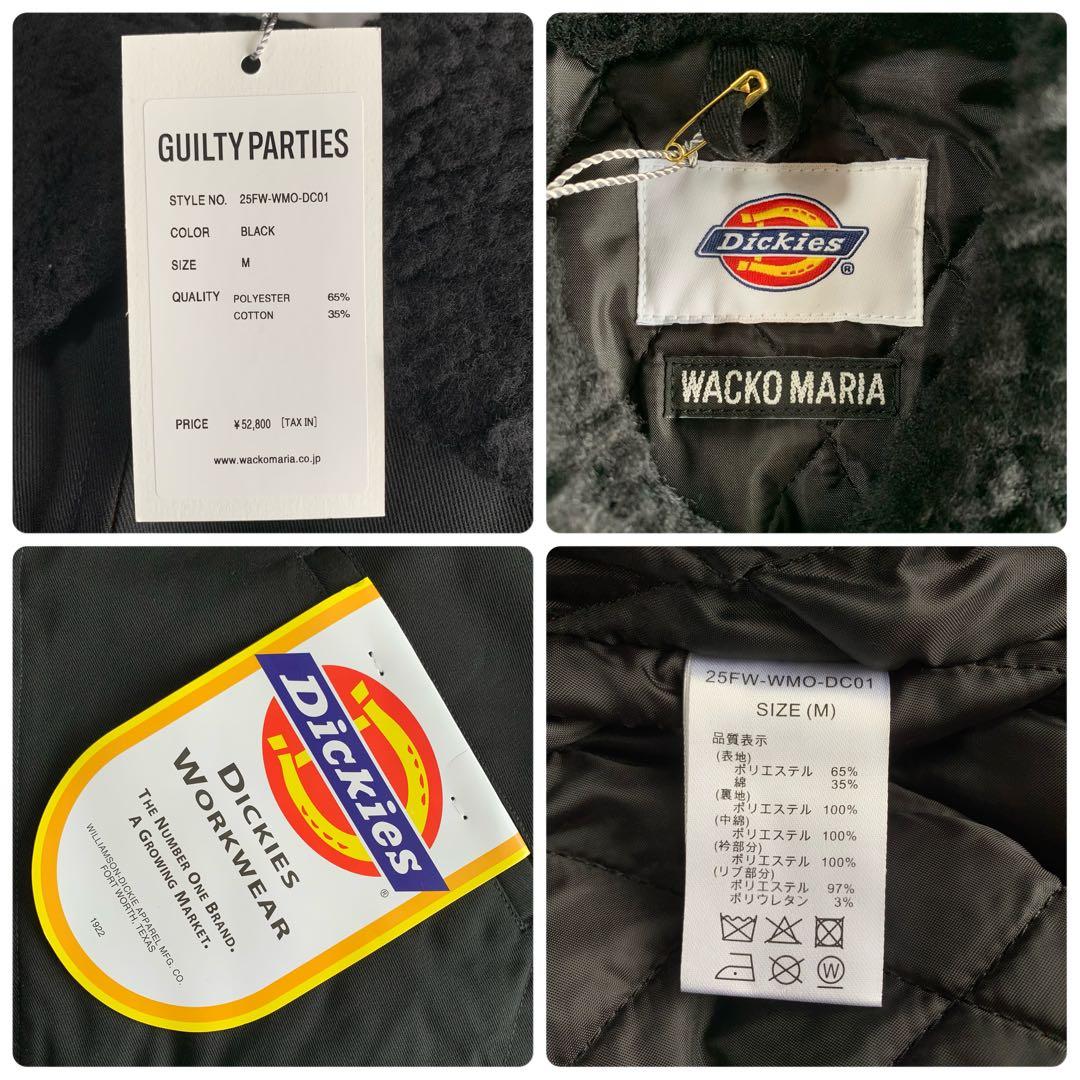 黒M【WACKOMARIA】DICKIES WORK JKT／新品タグ付／送料込