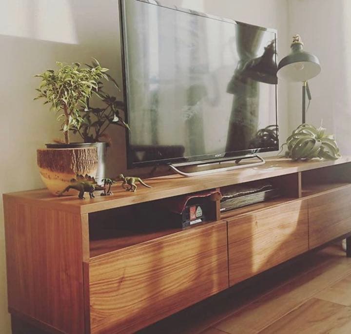 unico hoxton TVボード　オーク×アイアン【廃盤商品】W160cm