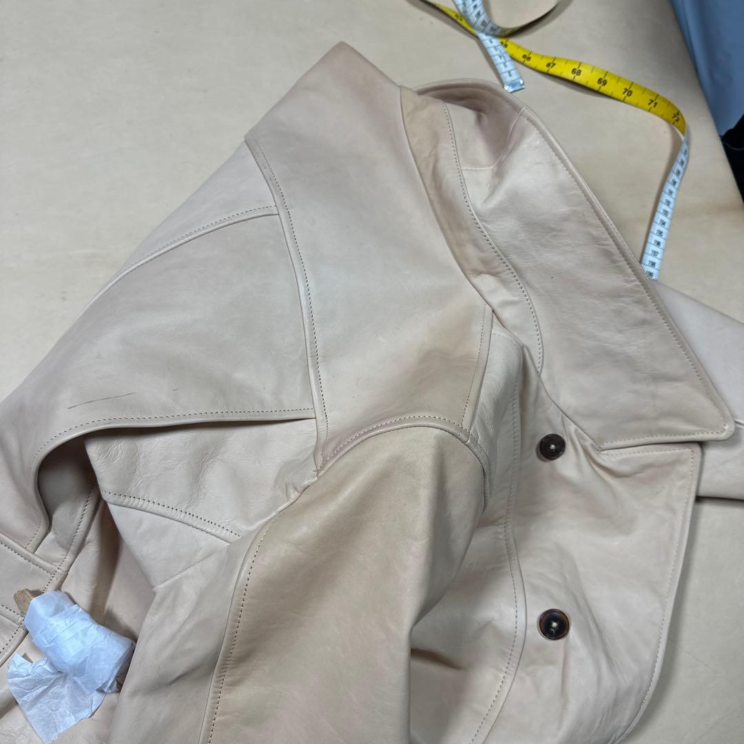 1940年代風 机车ジャケット 馬革フルベジ 1.1-1.2mm L