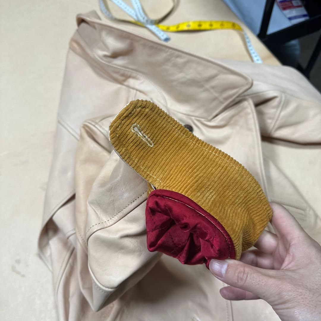 1940年代風 机车ジャケット 馬革フルベジ 1.1-1.2mm L