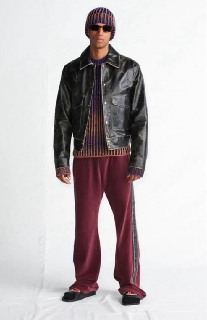 DIESEL レザージャケット ブラック　グレン　マーティンス