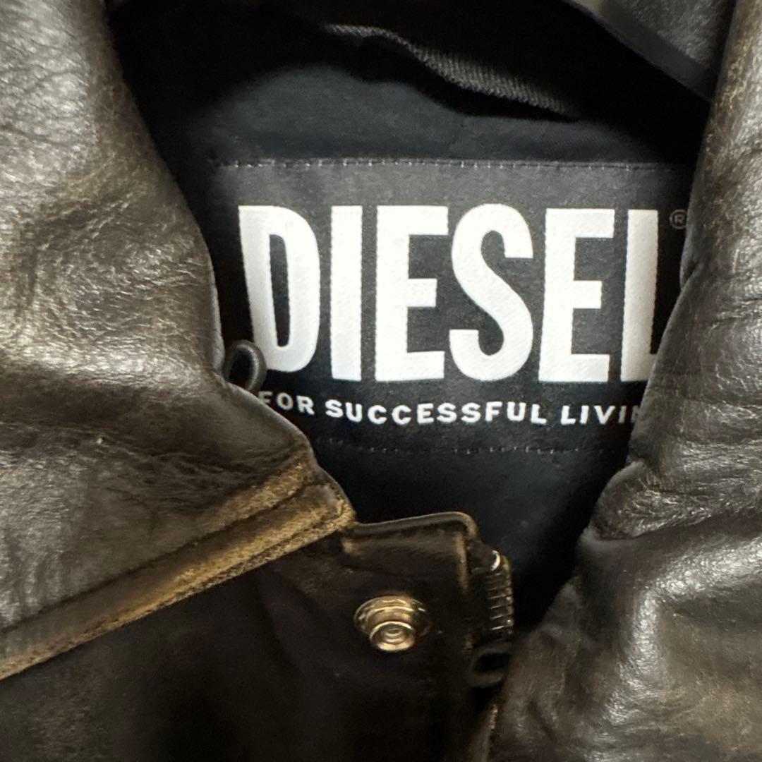 DIESEL レザージャケット ブラック　グレン　マーティンス