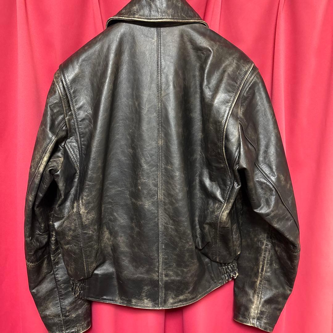 DIESEL レザージャケット ブラック　グレン　マーティンス