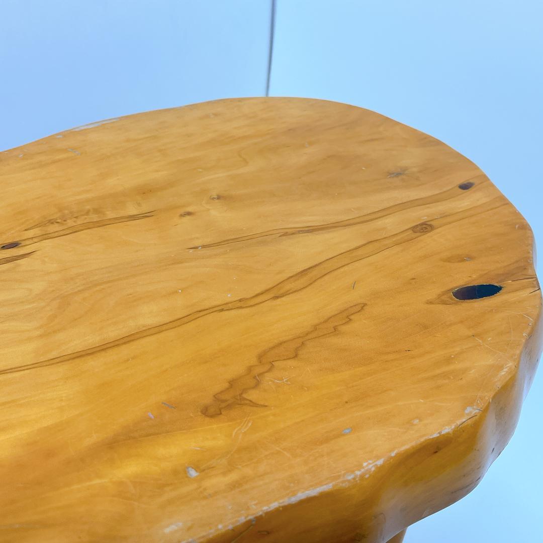 【良品✨送料無料】天然木 一枚板 座卓 ローテーブル 無垢材 68×37cm