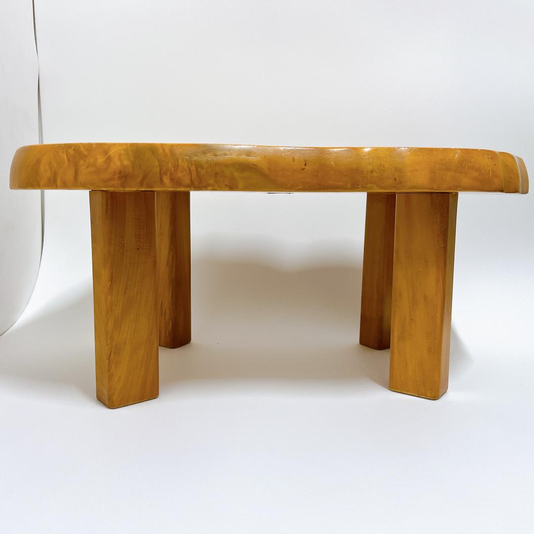 【良品✨送料無料】天然木 一枚板 座卓 ローテーブル 無垢材 68×37cm