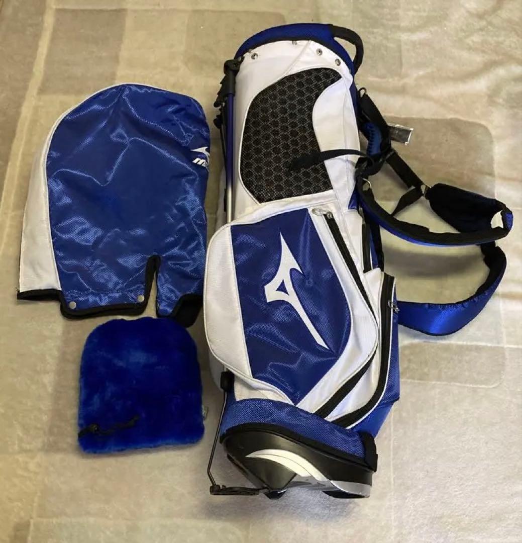 Mizuno スタンドゴルフバッグ 青/白