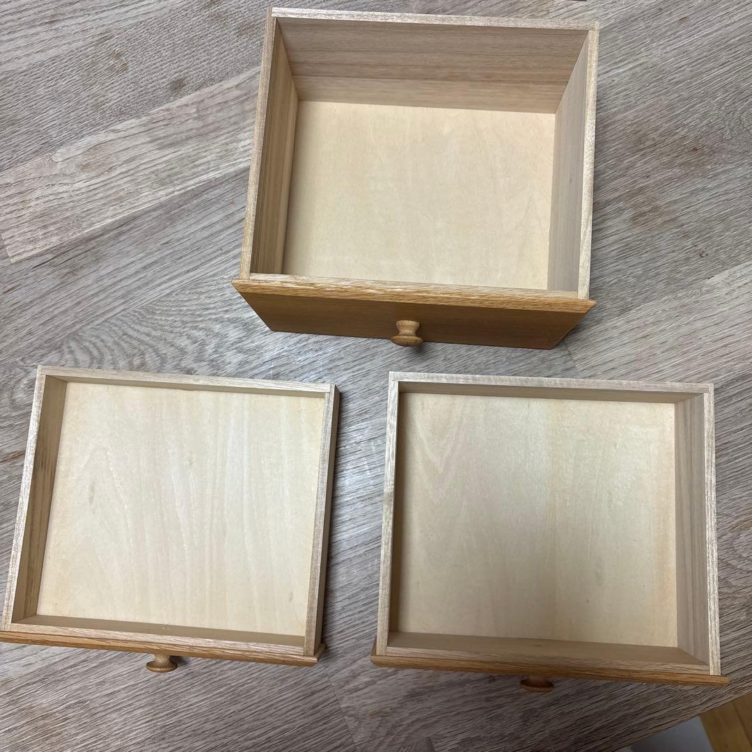 倉敷意匠　引き出しボックス　三段引き出し