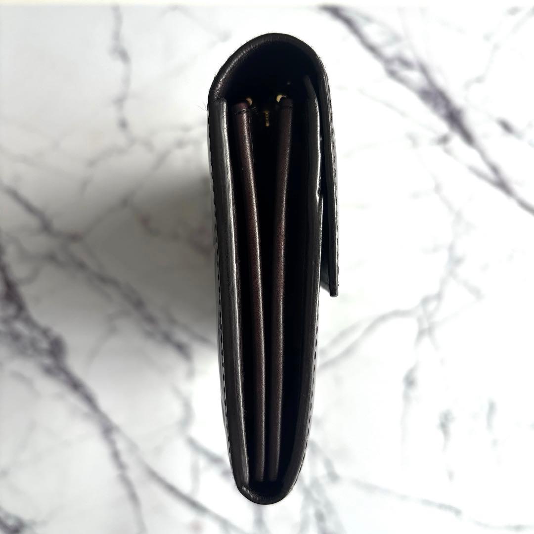 【極美品】ルイヴィトン☆モノグラム／ヴェルニ☆ポルトフォイユ・サラ☆アマラント⑨