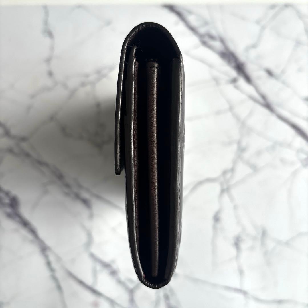 【極美品】ルイヴィトン☆モノグラム／ヴェルニ☆ポルトフォイユ・サラ☆アマラント⑨