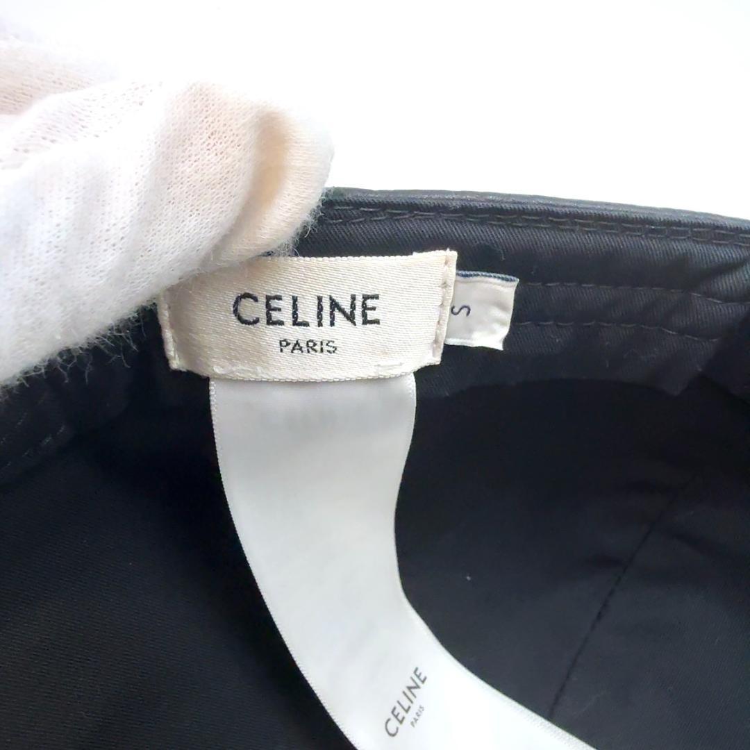 ◇セリーヌ◇レザー/トリオンフ/キャップ/帽子/ブラック