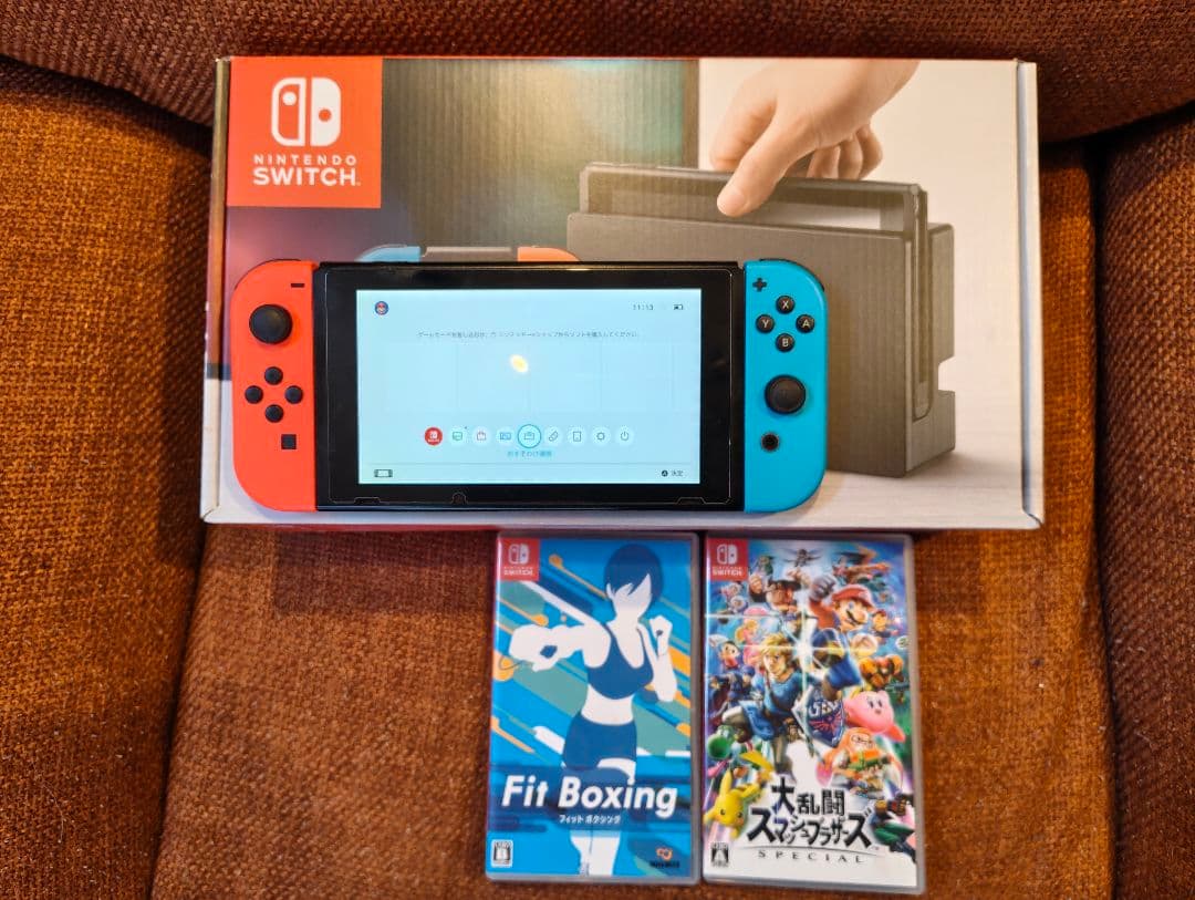 Nintendo Switch ネオンブルー/ネオンレッド 本体 + ゲーム2本