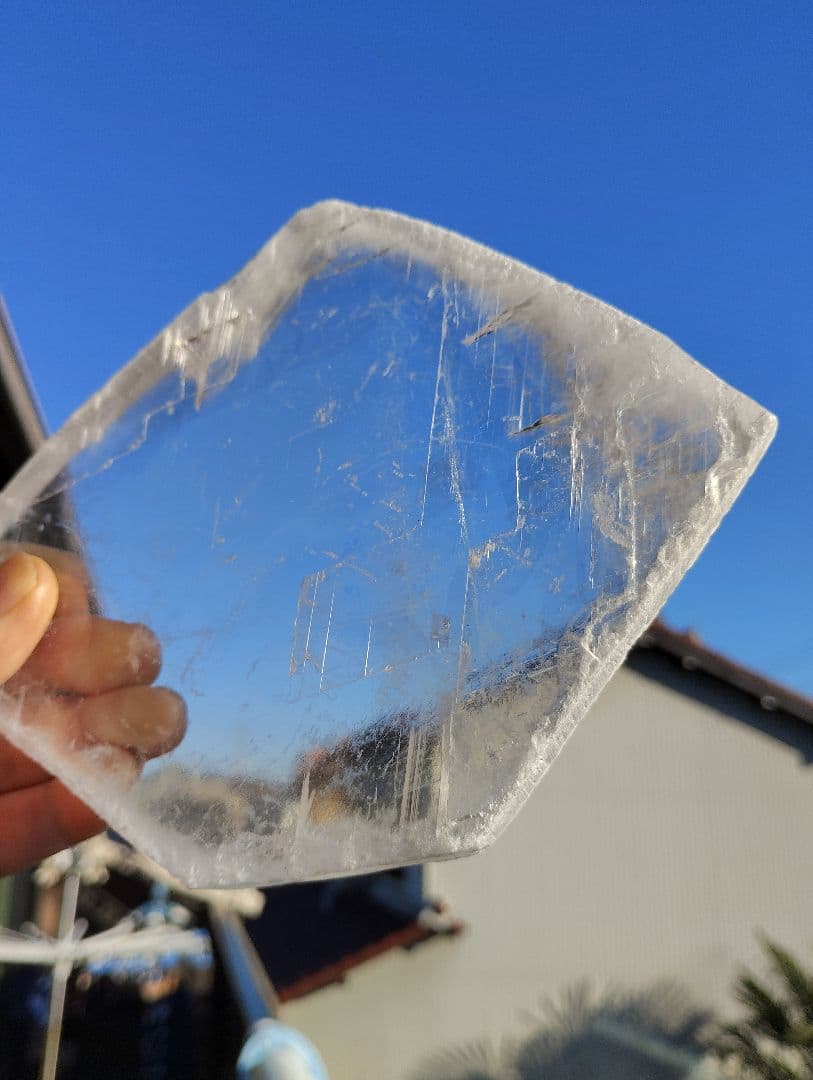 透明度抜群　セレナイトプレート　マッキー