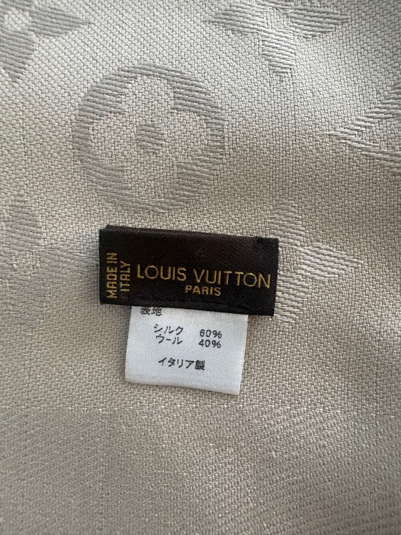 LOUIS VUITTON モノグラム　シャンパンベージュ ストール　大判