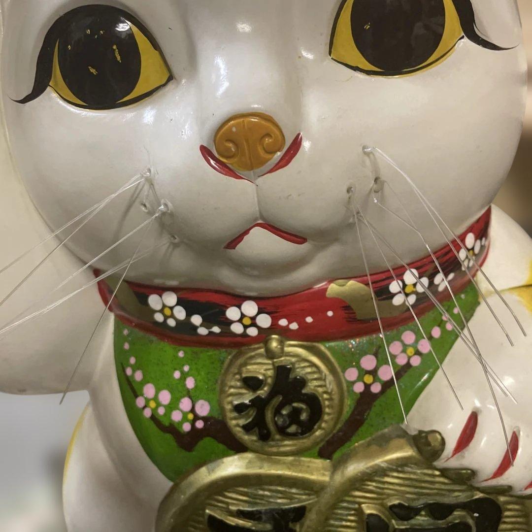 招き猫 陶器製 幸運を招く　超特大 BIGサイズ　縁起物　常滑焼招き猫