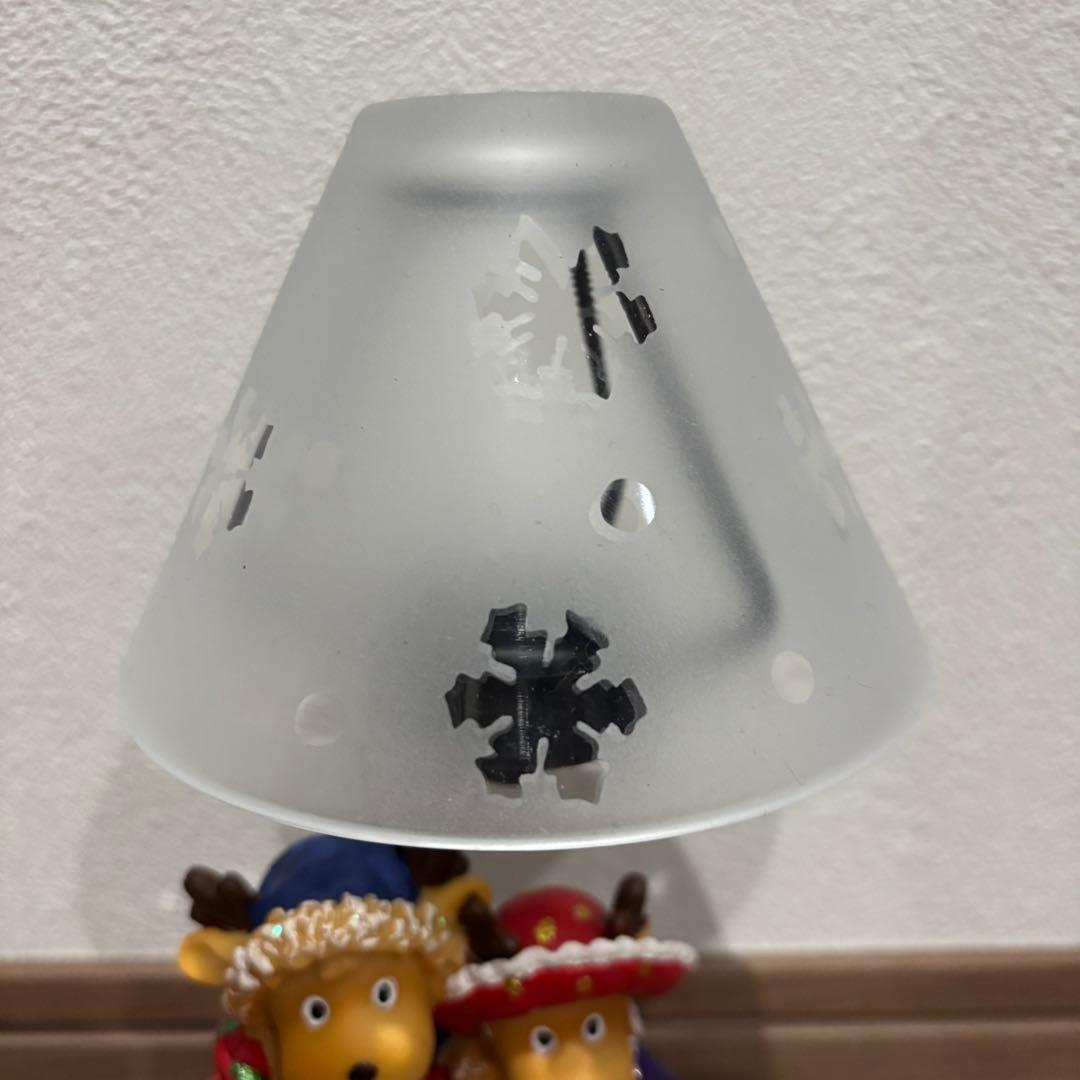 【未使用美品】 ヴィンテージ　ティーライトランプ／クリスマス トナカイモチーフ