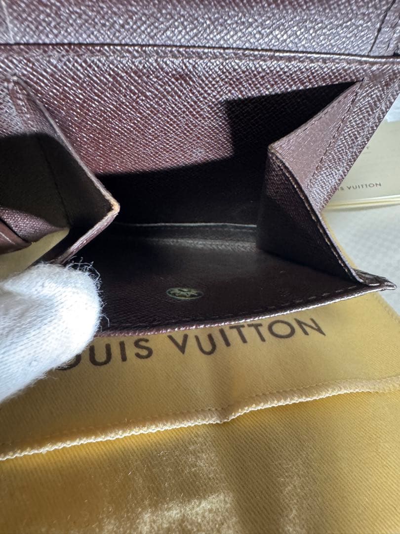 Louis Vuitton ルイヴィトン 二つ折り財布 ダミエ 箱・保存袋付き