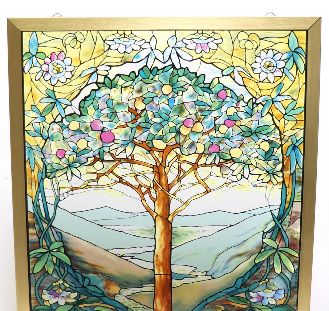 ルイス・C・ティファニー ヴィンテージ ステンドグラス 生命の木 大型サイズ