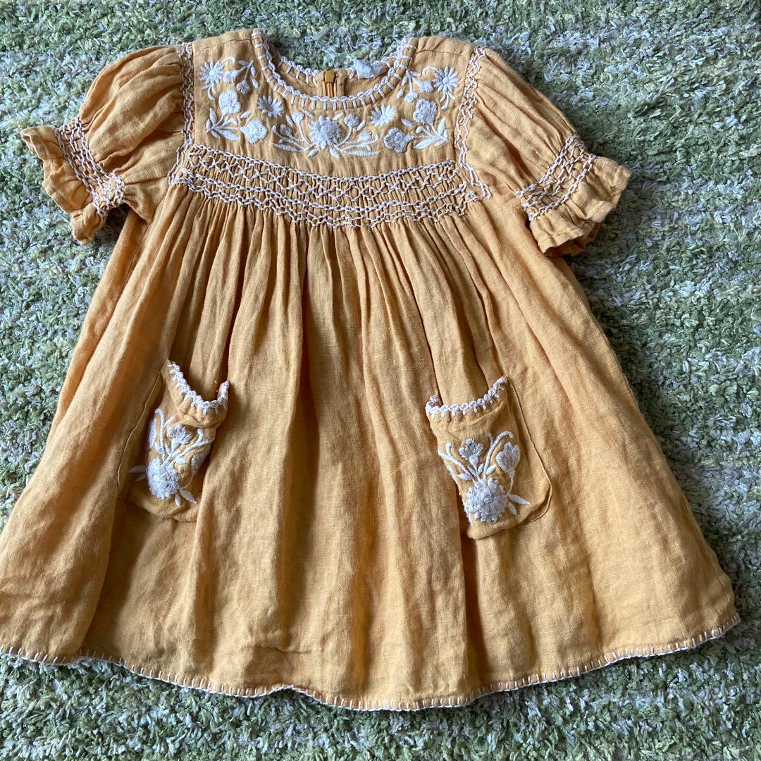 Apolina Dora Dress - Mango（SIZE：3-5Y）