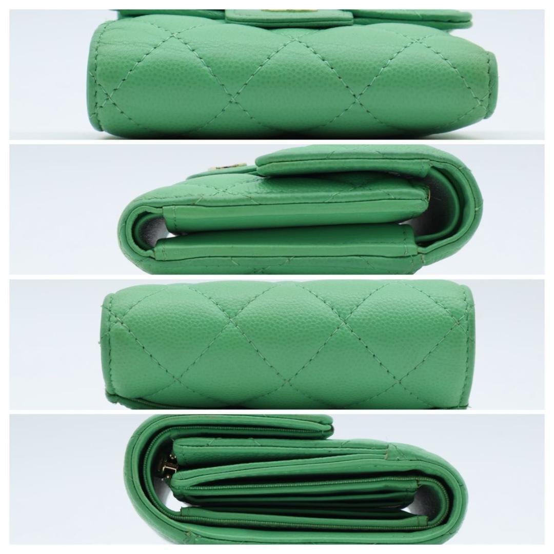 【極美品】CHANEL マトラッセ　スモールフラップウォレット　三つ折り