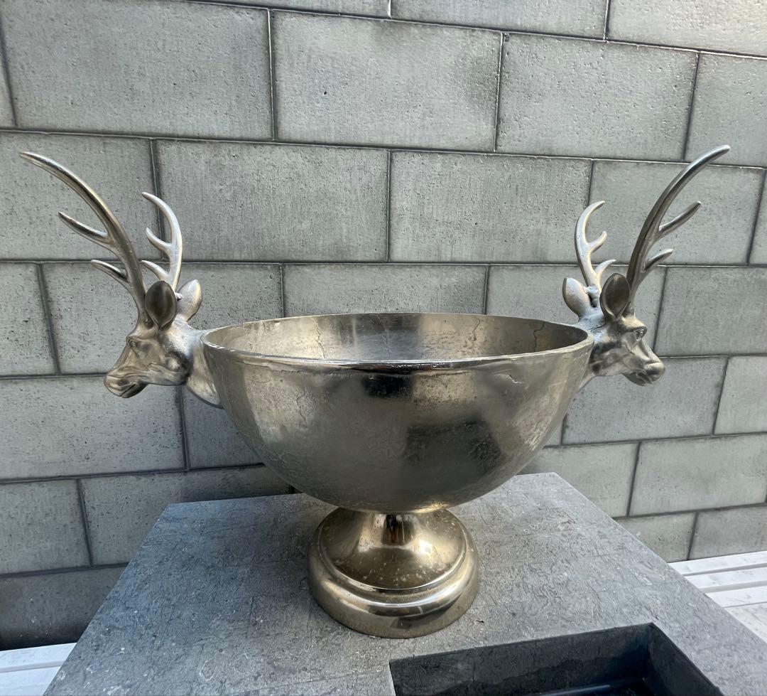 KARE ワインクーラー　鹿シルバー　家具　希少品　廃盤 オブジェ　グラス