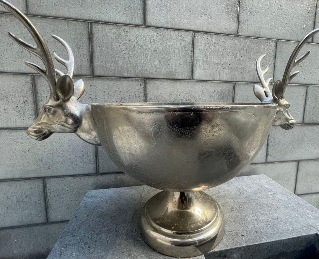 KARE ワインクーラー　鹿シルバー　家具　希少品　廃盤 オブジェ　グラス