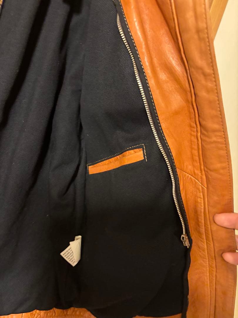 【ハンバーグ】シングルライダースジャケット　GIN URBAN